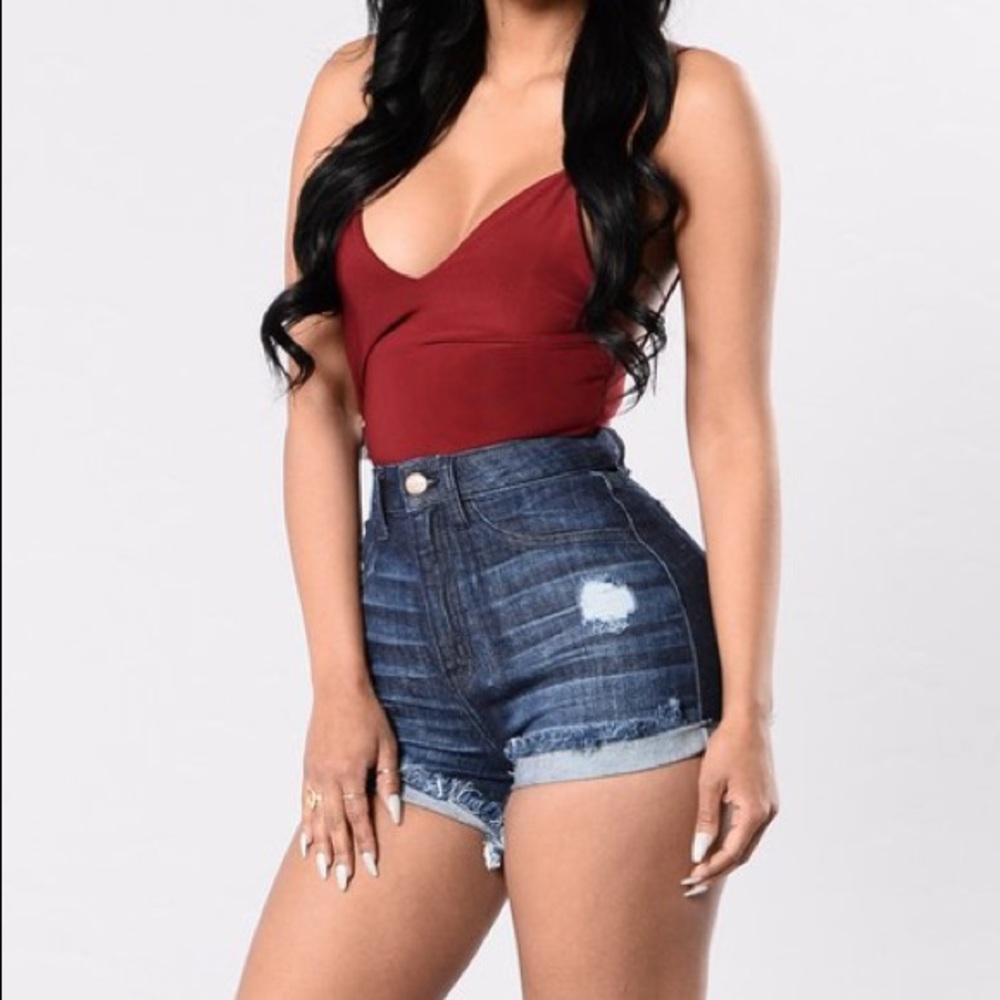 High waisted shorts